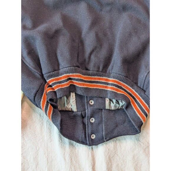 Hatchers VTG 60s Men's Black Wool Leather Sleeve State Champs Bomber Jacket LG - Picture 13 of 15